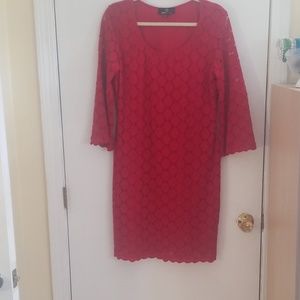 Red lace dress 213